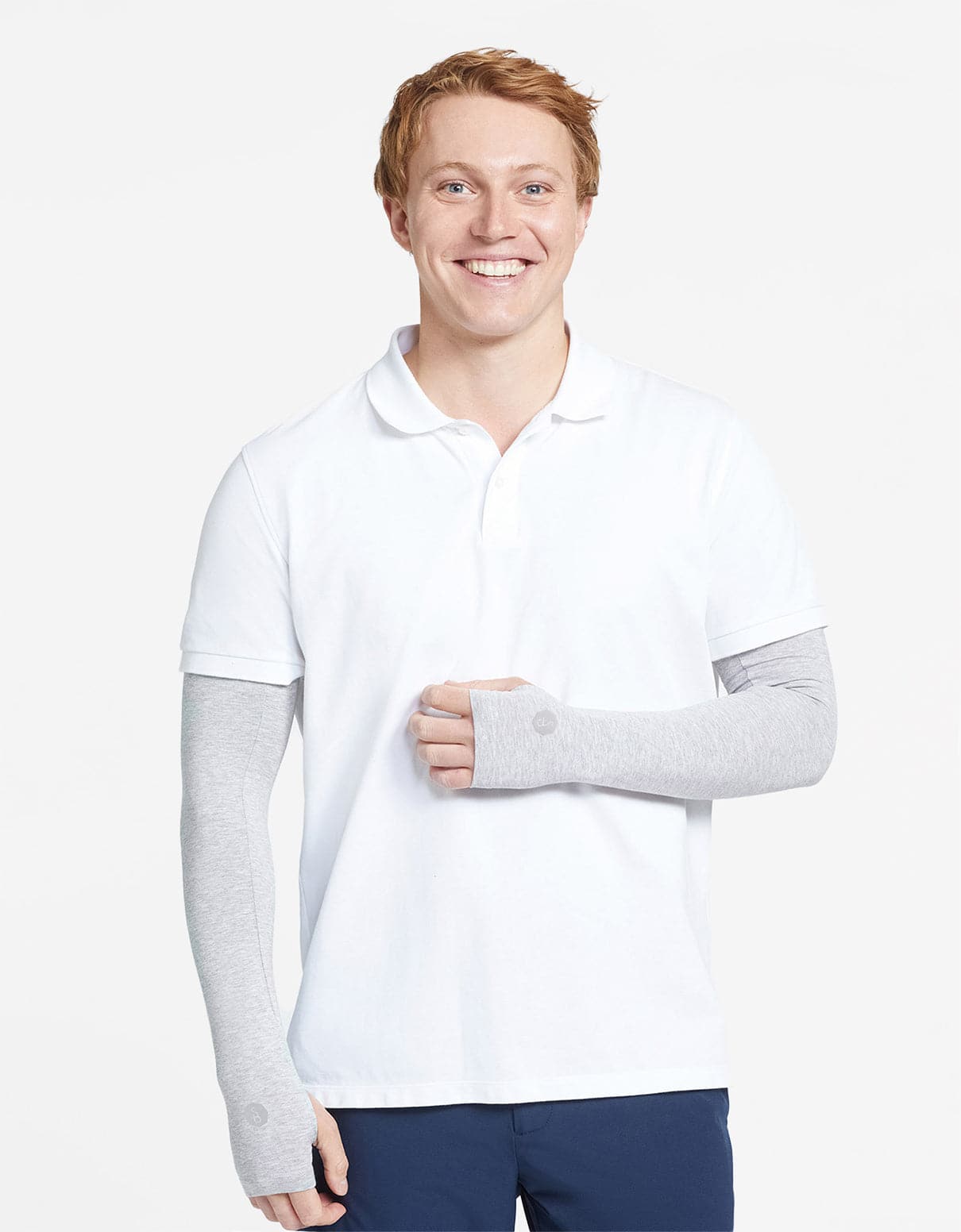 Light Grey Marle,With Thumbholes