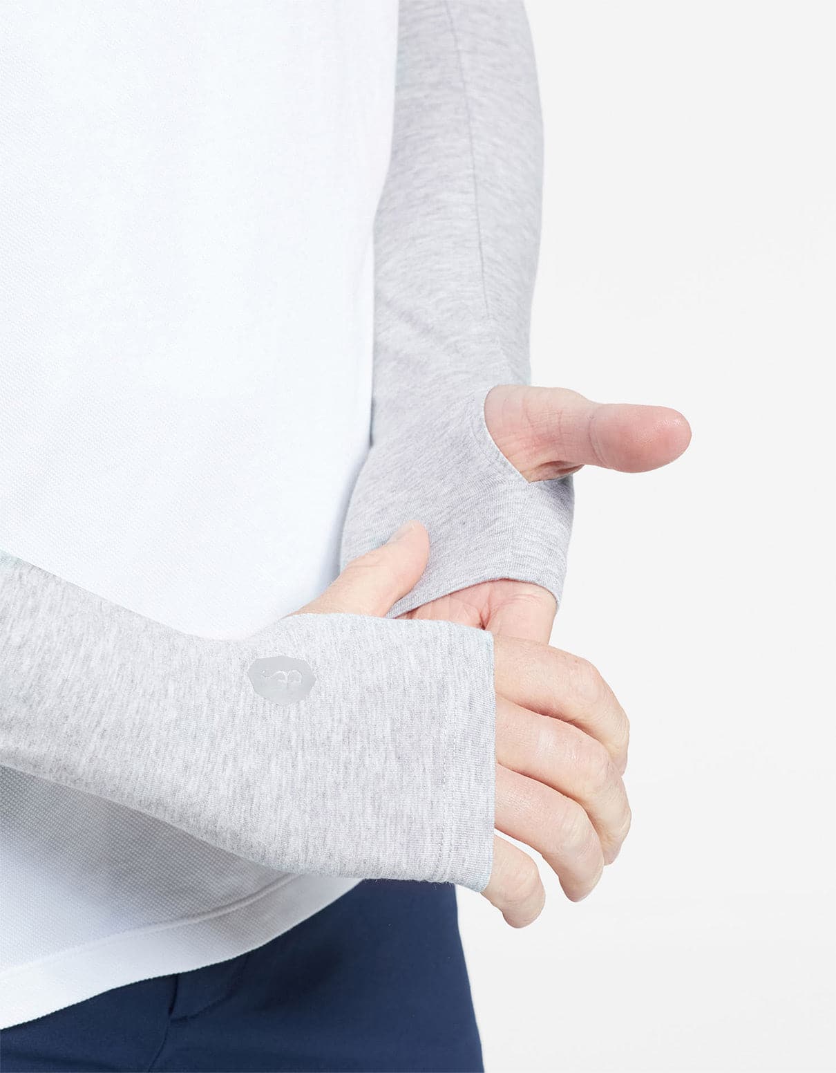 Light Grey Marle,With Thumbholes